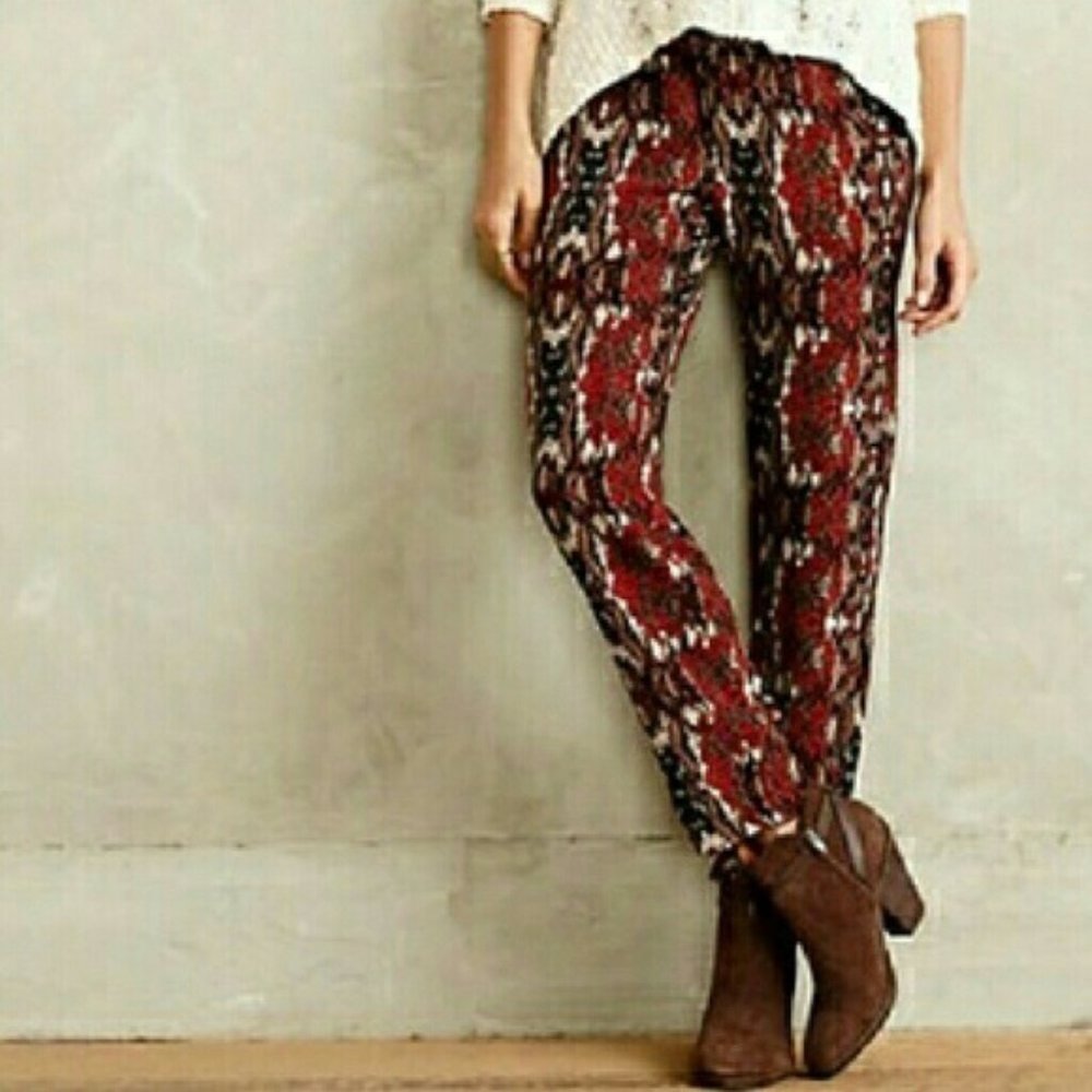 Anthropologie Cartonnier Letna Print Joggers